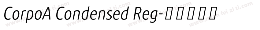 CorpoA Condensed Reg字体转换